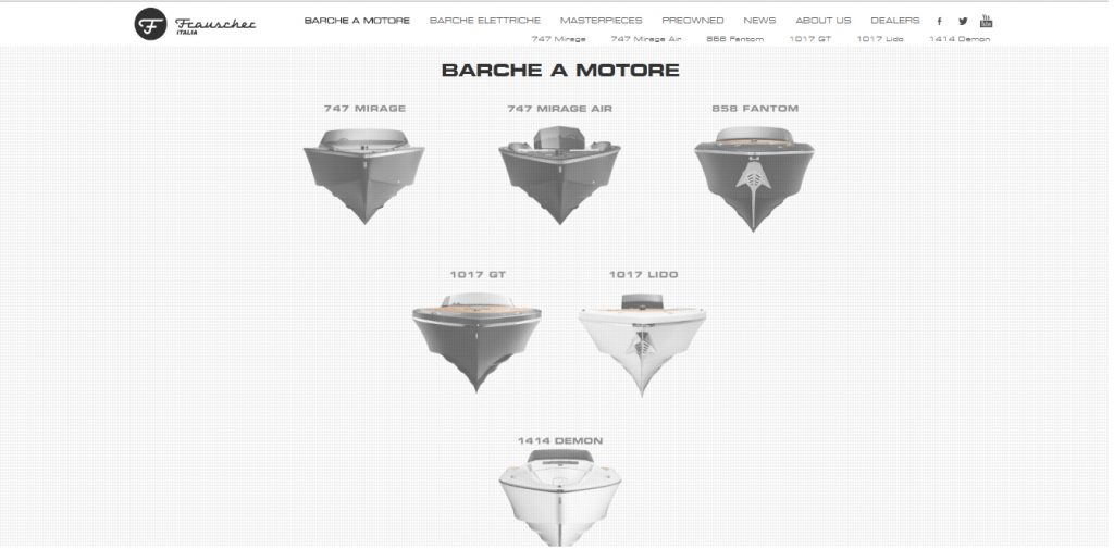 Frauscher Boats website