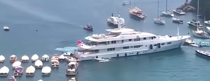 panic in portofino yacht collision