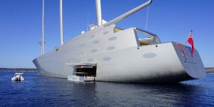AWAKENING WITH THE WORLD’S LARGEST (AND UGLIEST) SAILING YACHT.