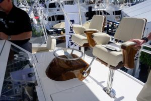 Viking-44 C driving console Miami yacht Show
