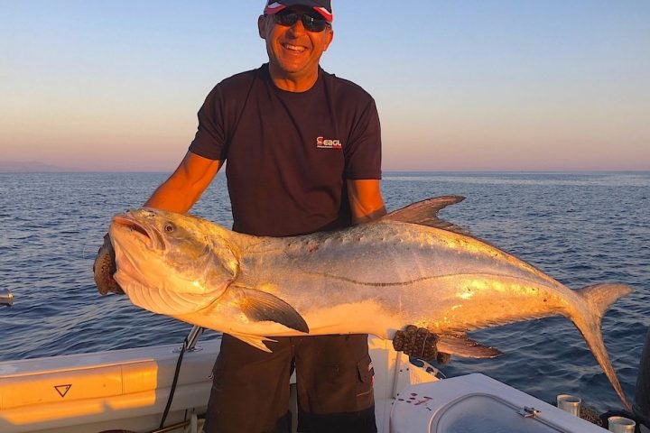 Garrick fishing with Maurizio Pastacaldi