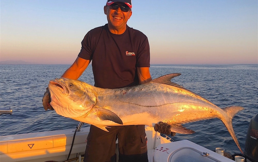 Garrick fishing with Maurizio Pastacaldi