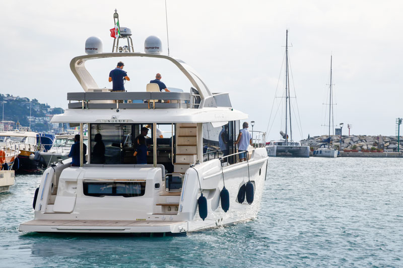 Navetta 48 Sea Trial, exit from the port