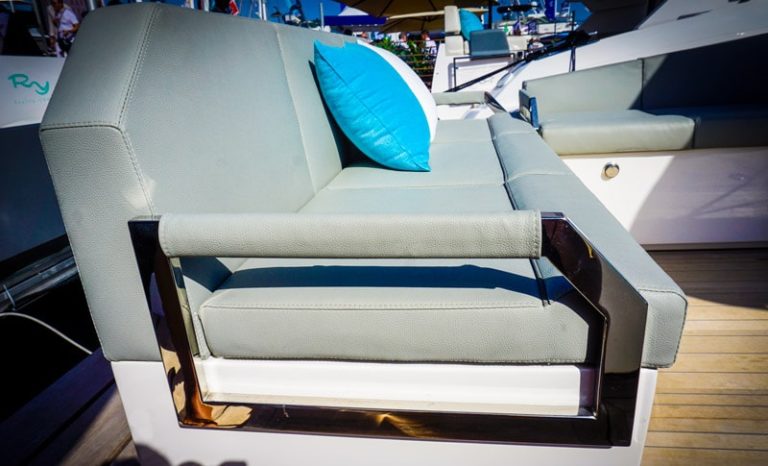 Rio Yachts custom armrest