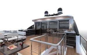 Ocean Alexander 84R upper open deck