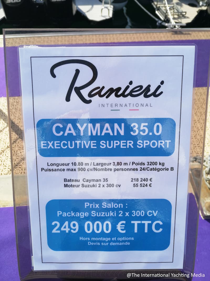 Ranieri International Cayman 35.0 Executive, specs