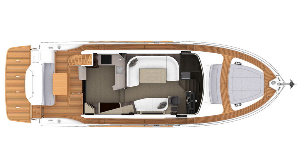 Absolute Yachts Navetta52, main deck