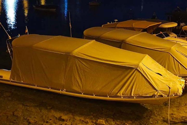 barraca de camping para barcos