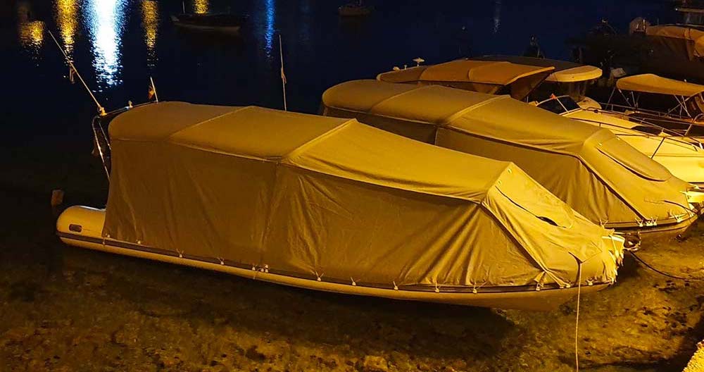 barraca de camping para barcos