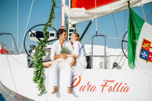 Pura Follia sailing wedding