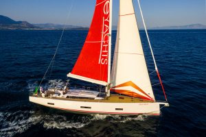 Pura Follia, sailing wedding aboard an Ice 60