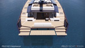 Felci 63 Catamaran stern