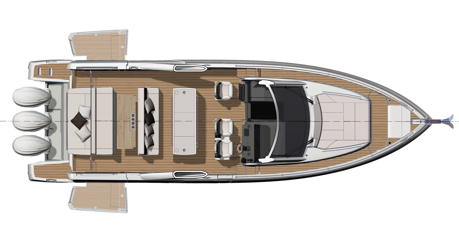 Jeanneau DB/43 OB plan