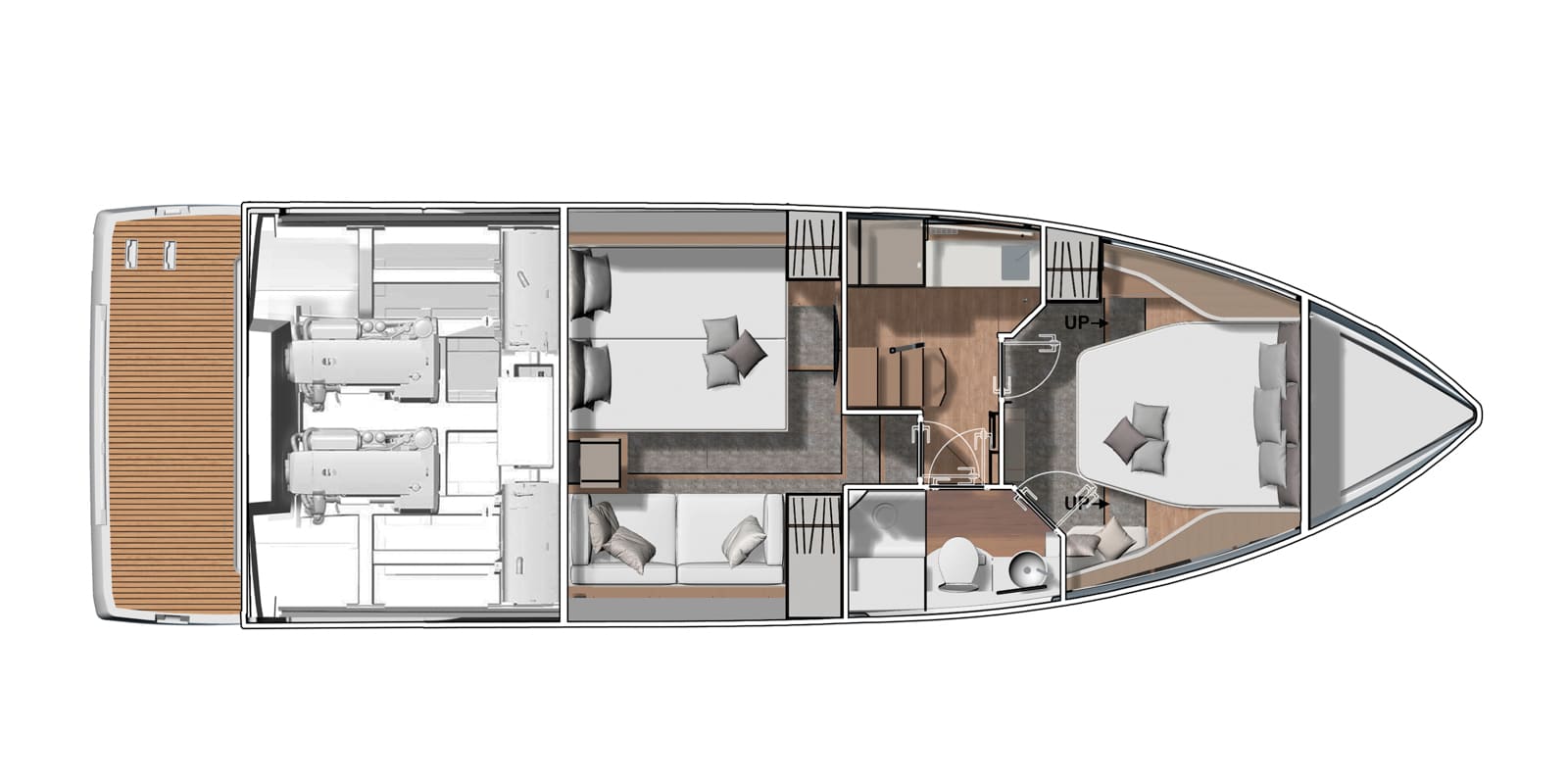 Jeanneau DB/43 OB layout