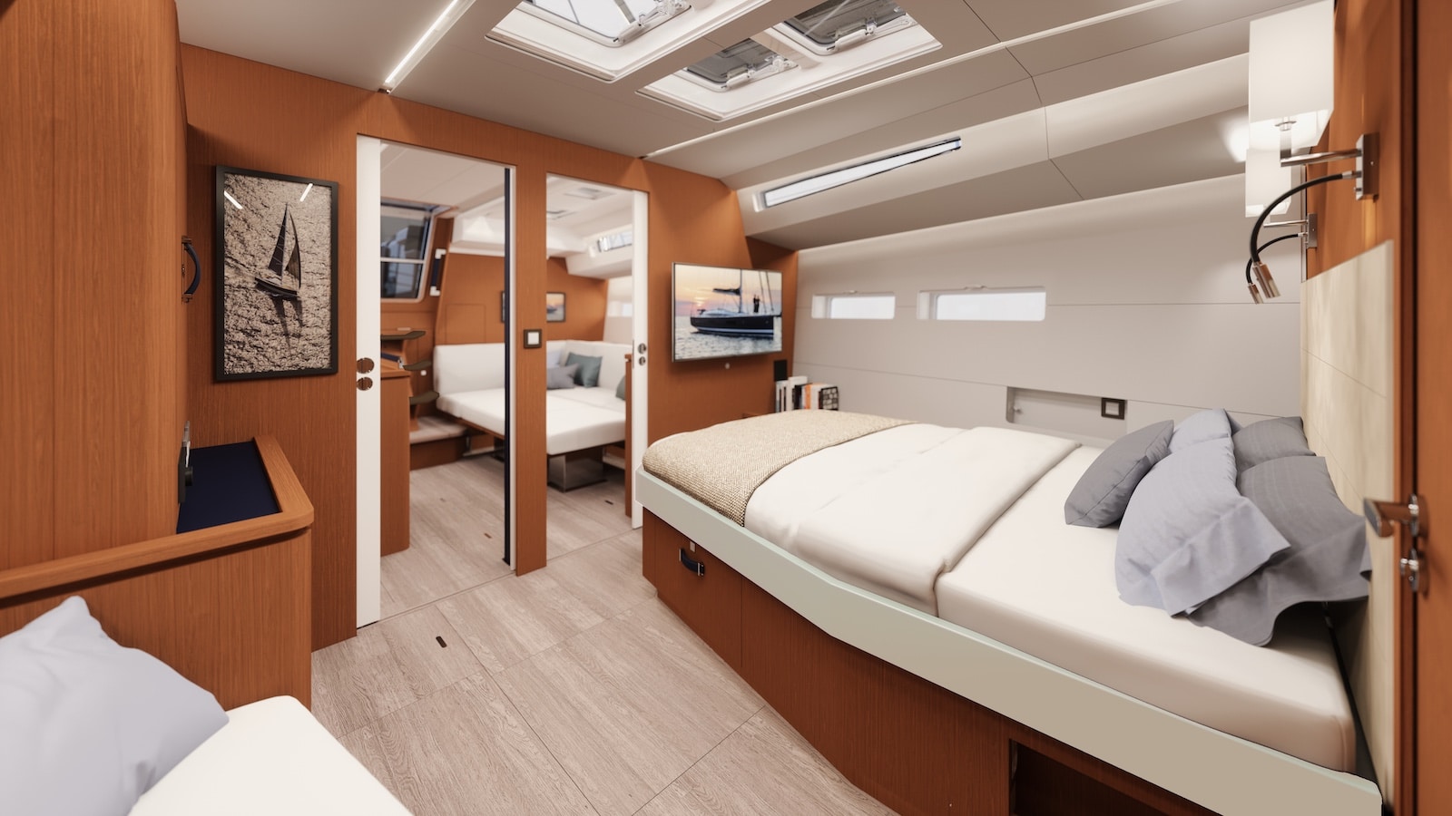 Jeanneau_Yachts_55- Master Cabin