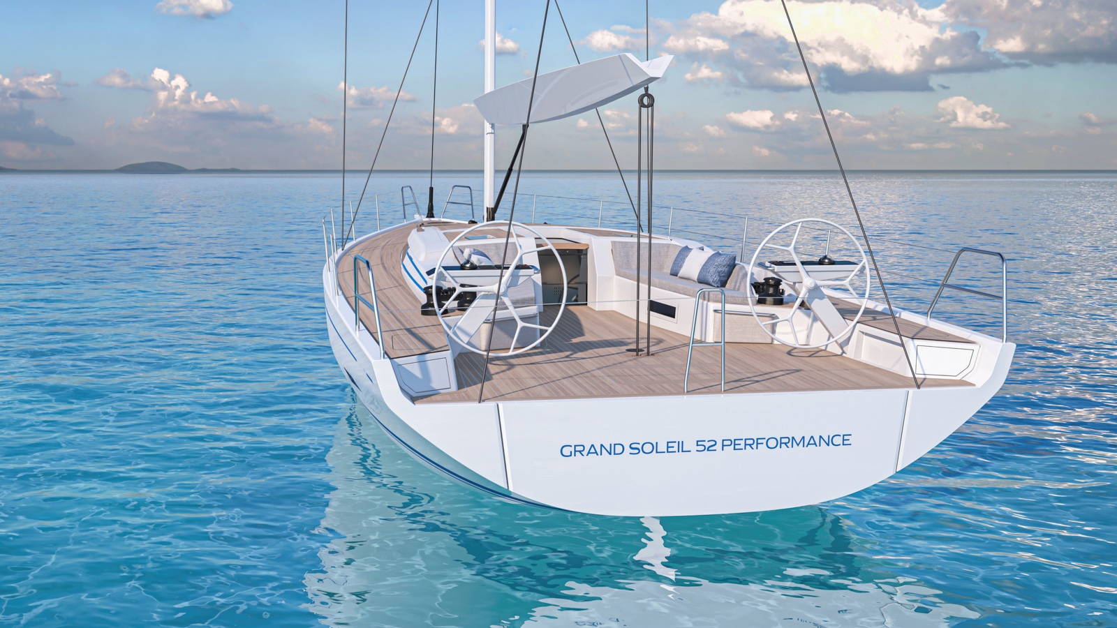 grand soleil 52 performance stern view