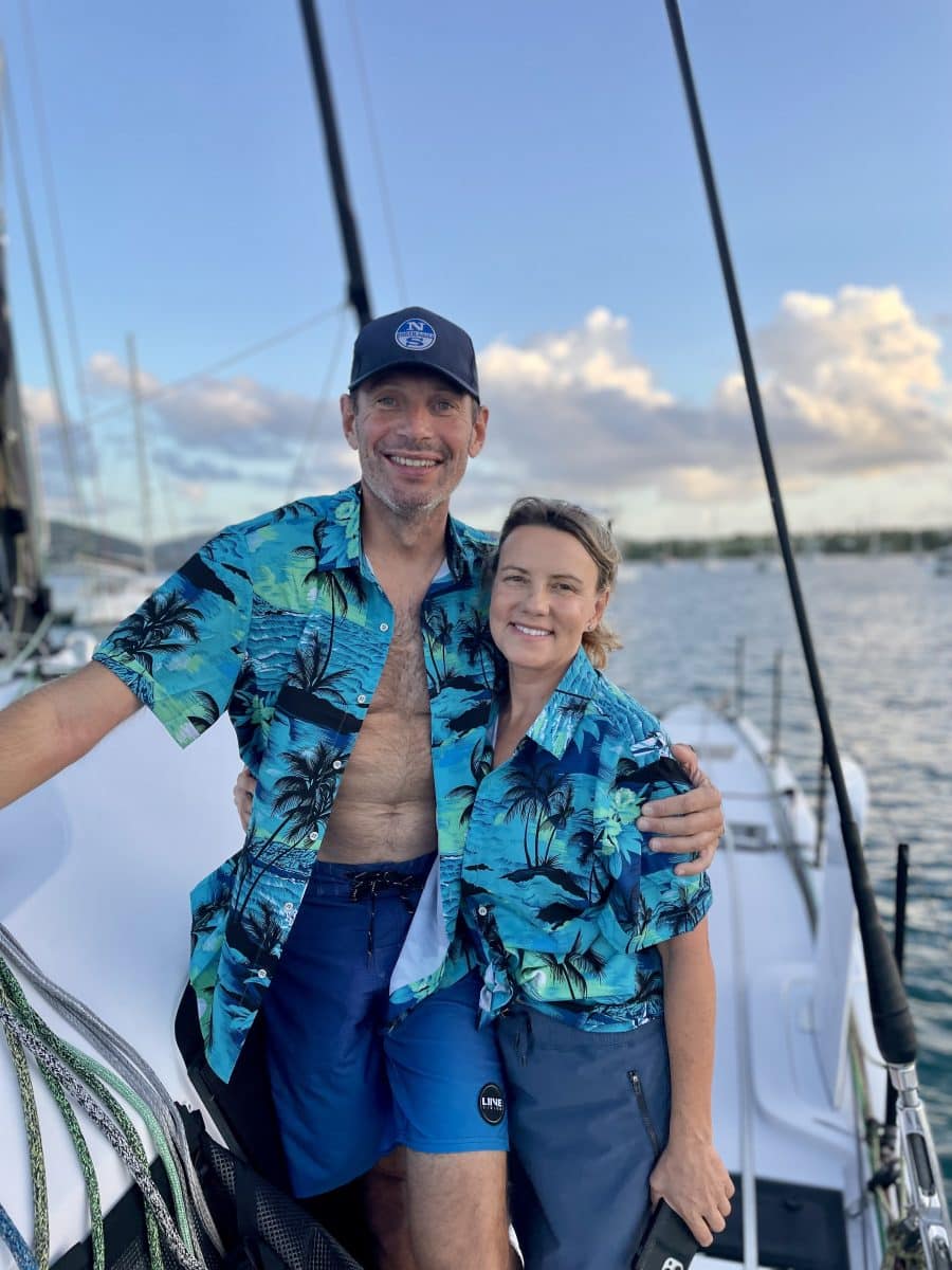 Holly & Stephane Sailing AWEN