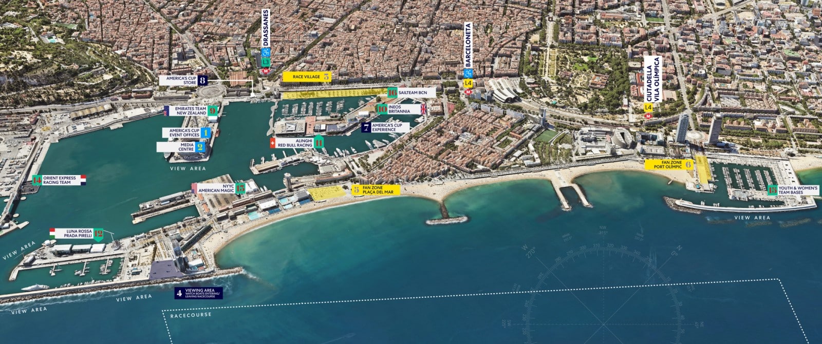 copa américa 2024 barcelona race village