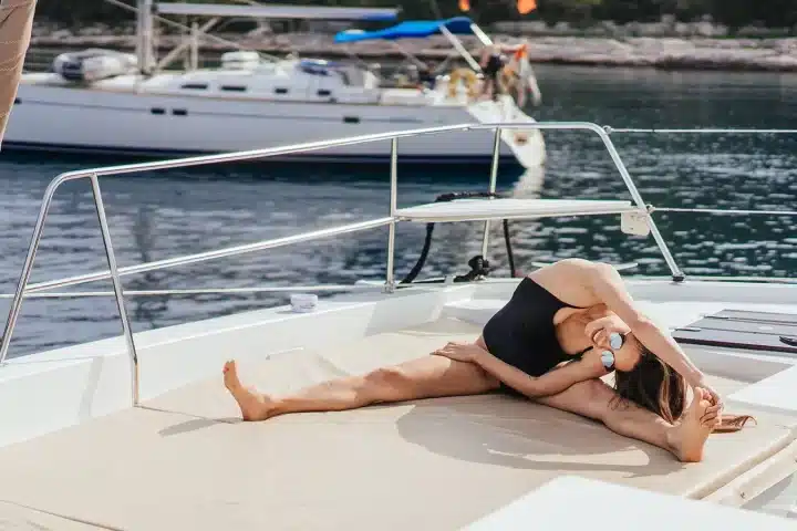 excercising on a boat