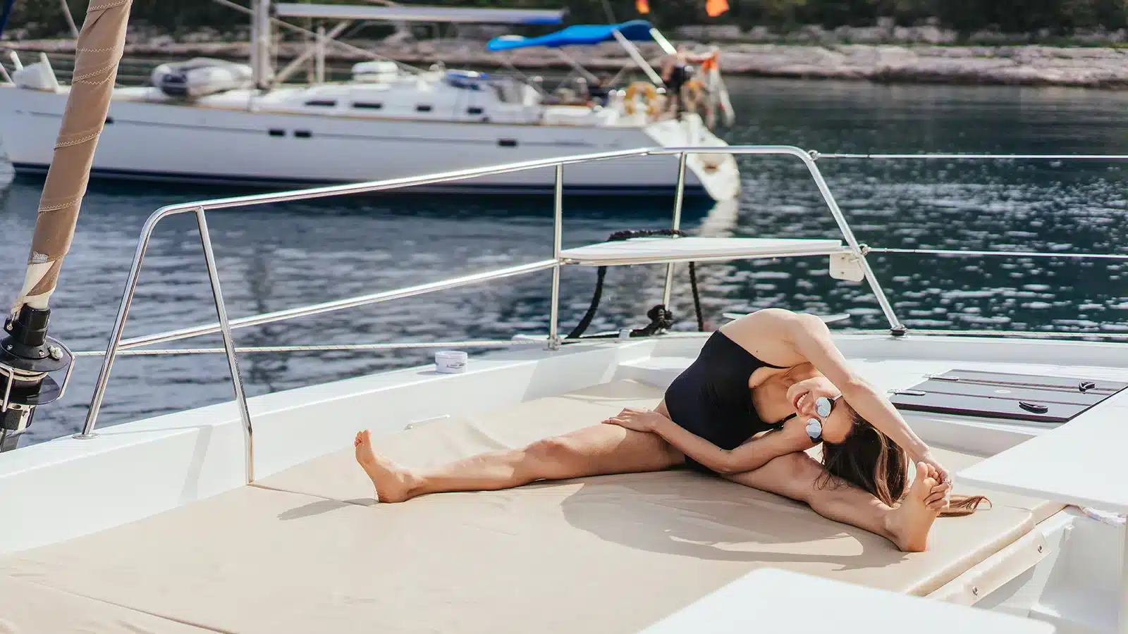excercising on a boat