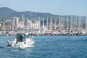 Hafen der Internationalen Bootsausstellung Katalonien
