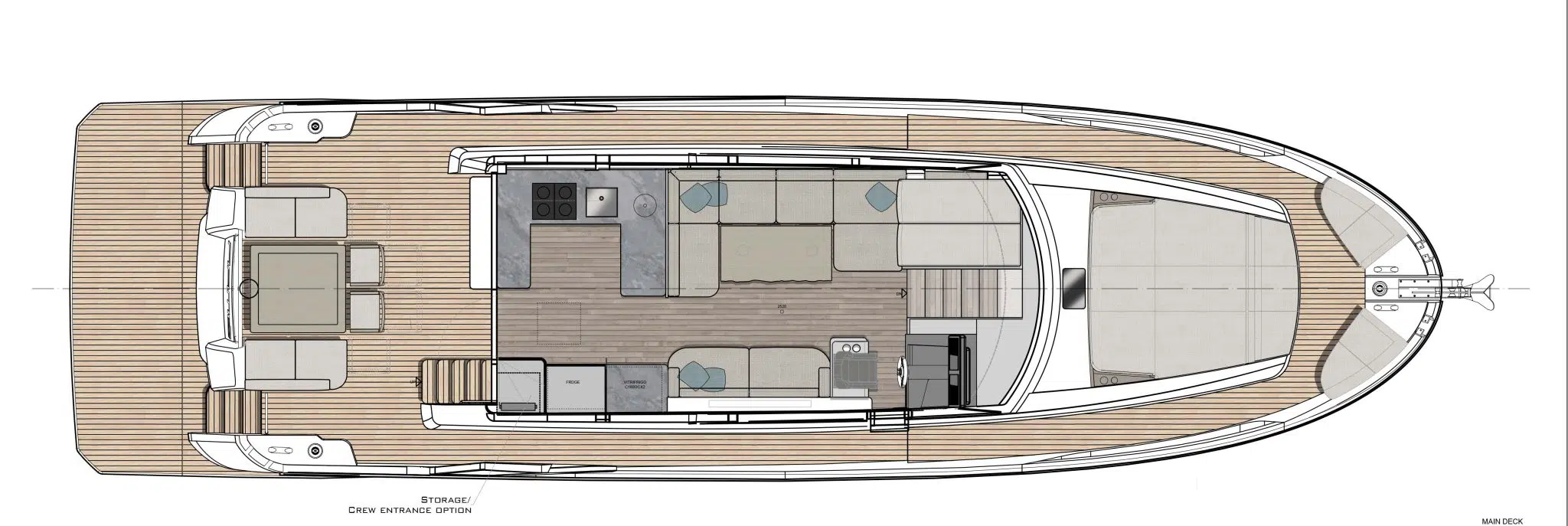 Greenline 58 Fly Hybrid main deck