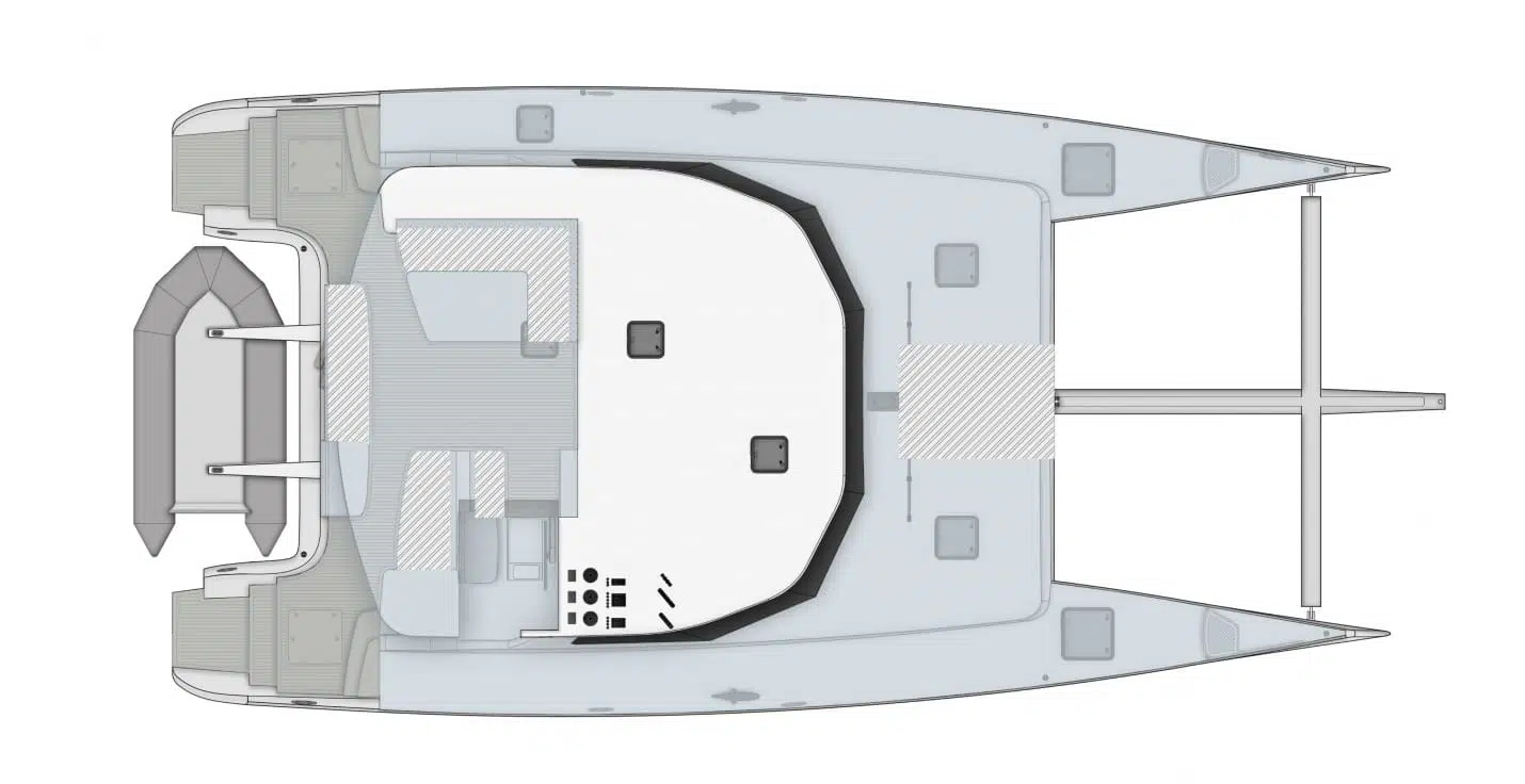 Main deck storage volume