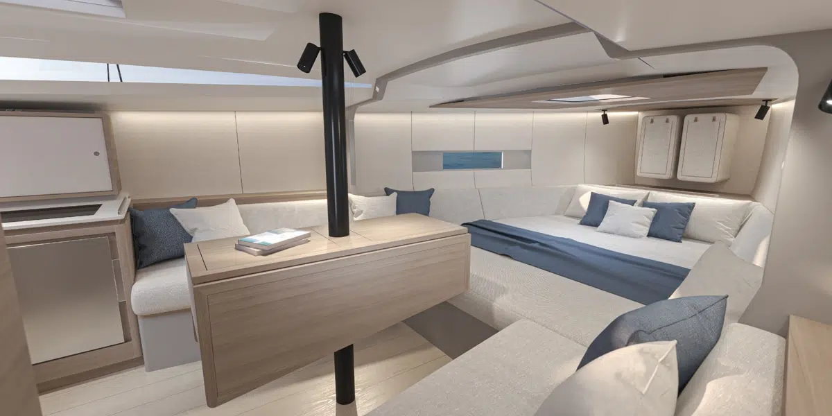 grand soleil blue interior design