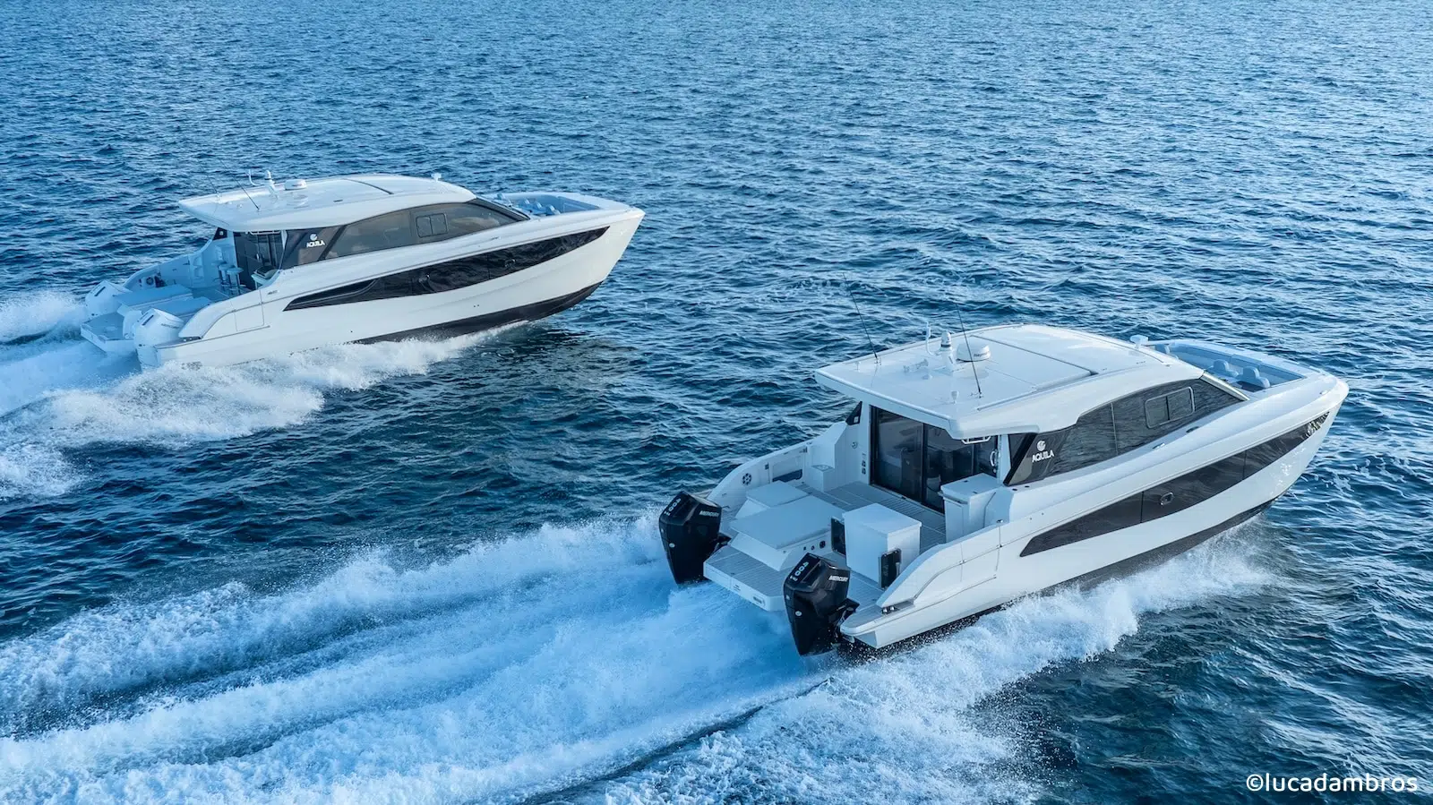 Aquila 42 Coupe and Aquila 46 Coupe running fast