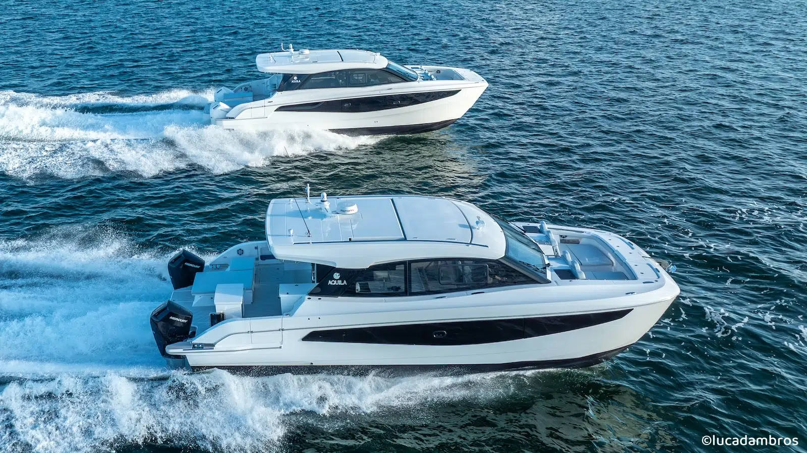 Aquila 42 Coupe and Aquila 46 Coupe cruising