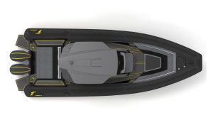 Goodyear Carbon 35: Goodyear gibt mit dem Tender One sein Debüt auf der Yacht