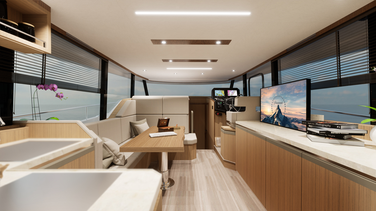 Greenline 42-Salón principal