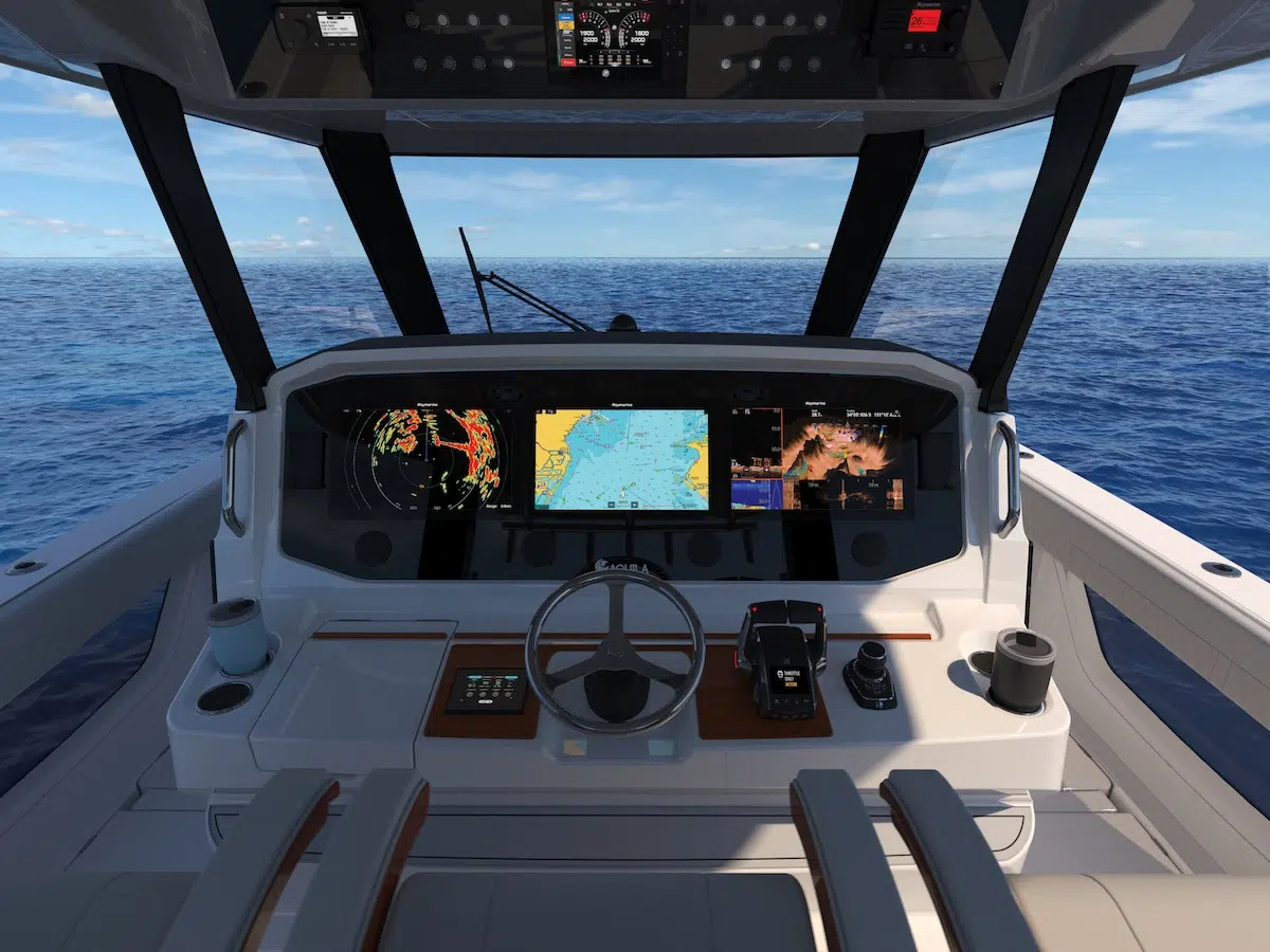 Aquila 36 Molokai helm station