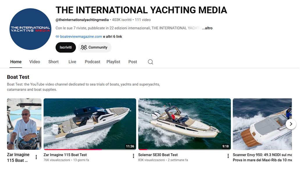 canal youtube de The International Yachting Media