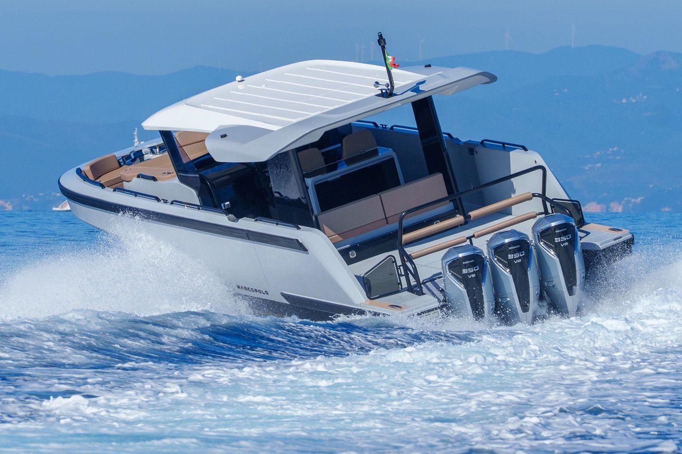 Marcopolo MP12 powered by triple Honda engines