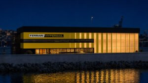 Ferrari Hypersail chooses Livorno: new base established for the 100-foot flying monohull