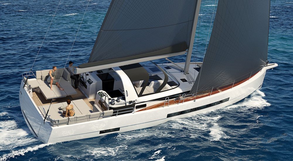 Jeanneau Yachts 55 at sea